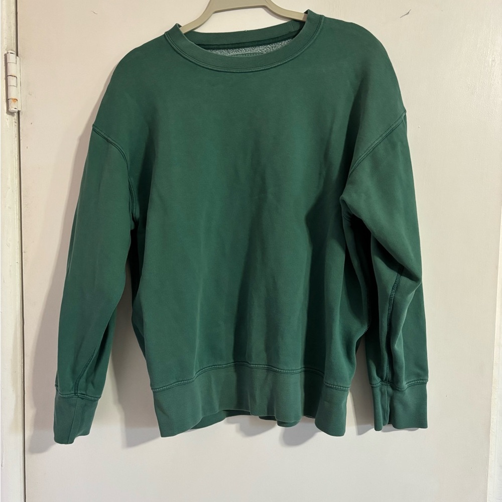 American Eagle Outfitters Forest Green Crewneck Sweater
